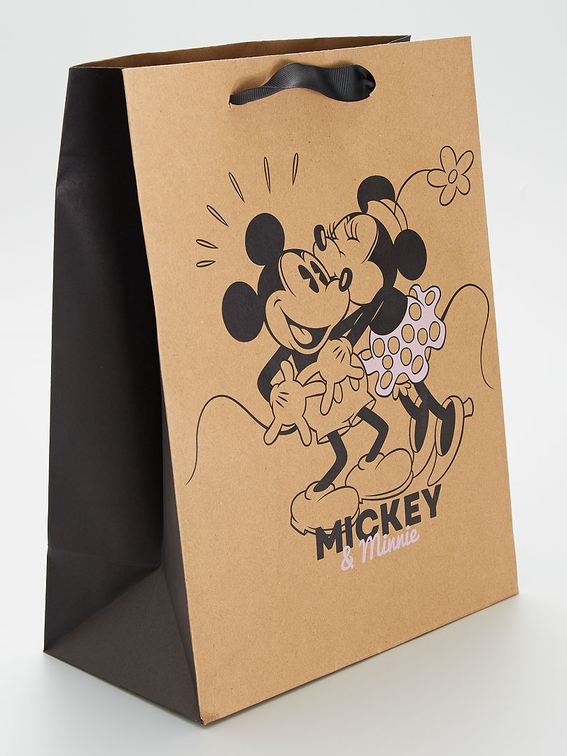 Sac cadeau 'Disney' 'Mickey' marron - Kiabi