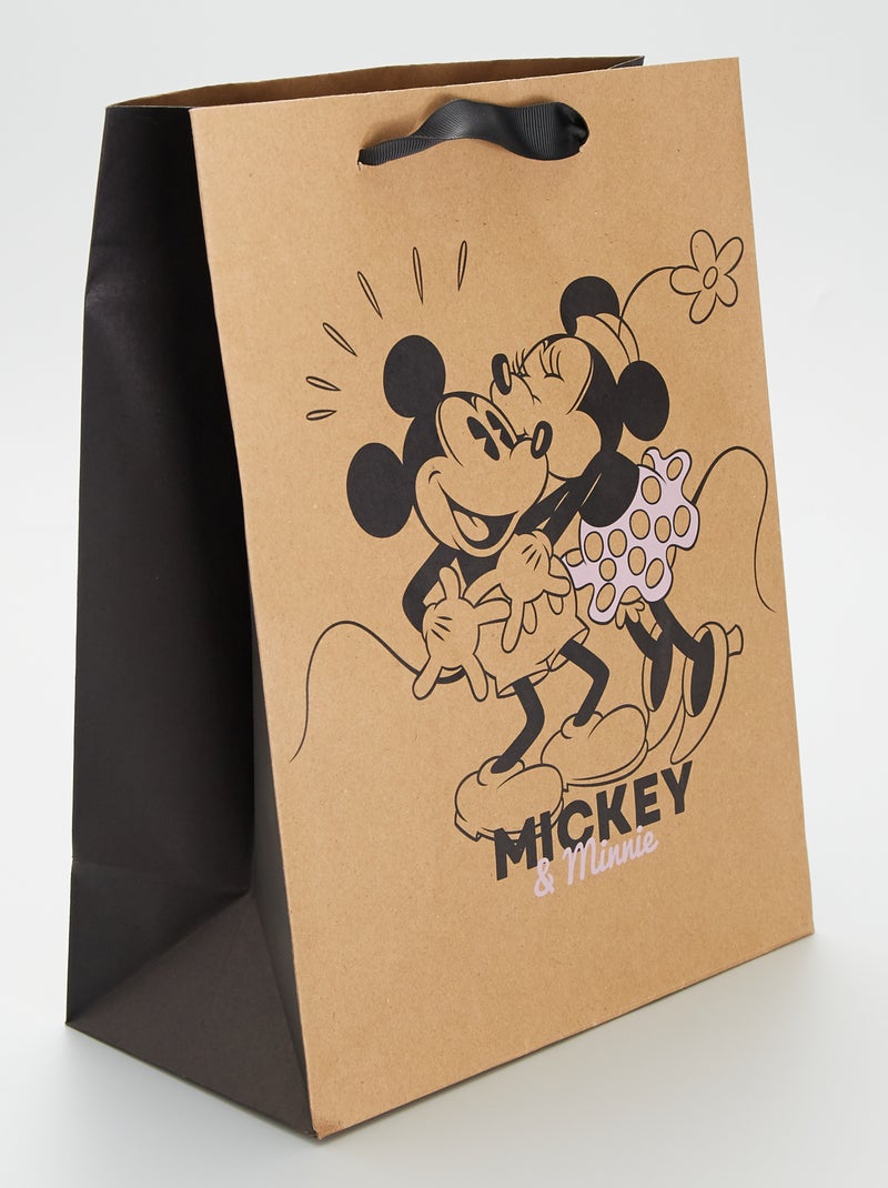 Sac cadeau 'Disney' 'Mickey' marron - Kiabi