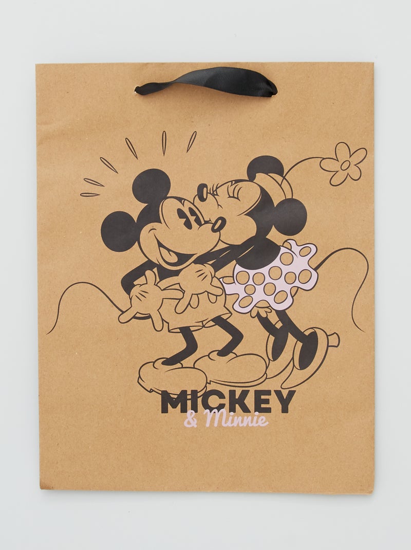 Sac cadeau 'Disney' 'Mickey' marron - Kiabi