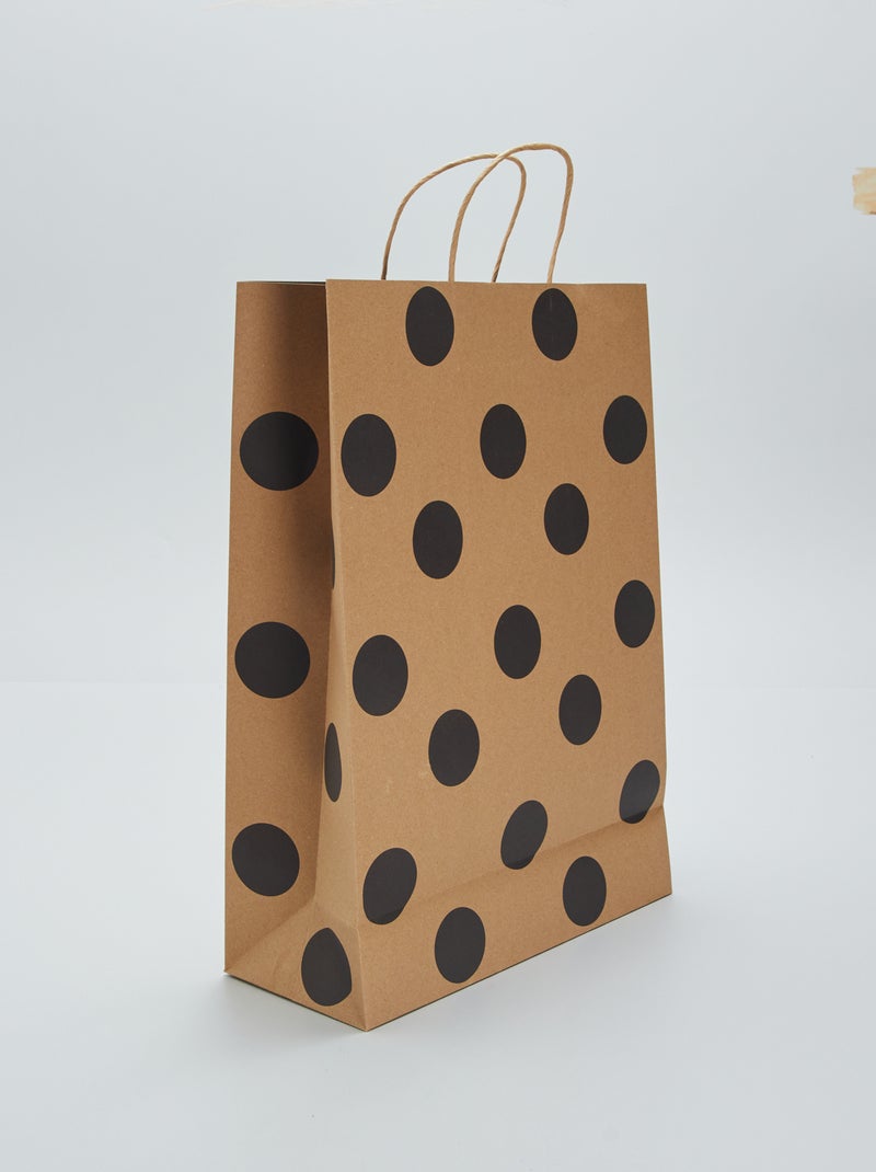 Sac cadeau en papier Beige - Kiabi