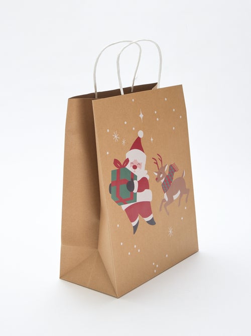 Sac cadeau en papier 'Noël' - Kiabi
