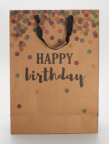 Sac cadeau 'Happy Birthday' - Kiabi