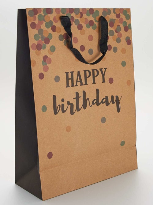 Sac cadeau 'Happy Birthday' - Kiabi