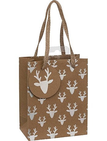 Sac cadeau holographique mini taille kraft