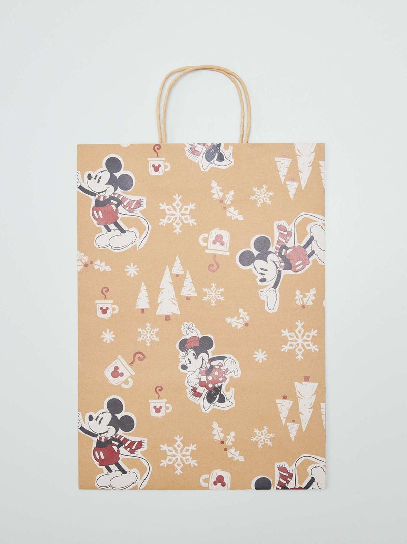 Sac cadeau 'Mickey & Minnie' Marron - Kiabi