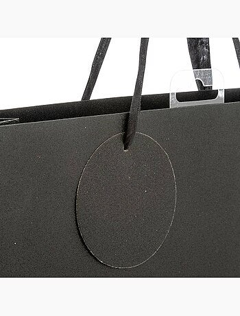 Sac cadeau paillettes taille moyenne noir