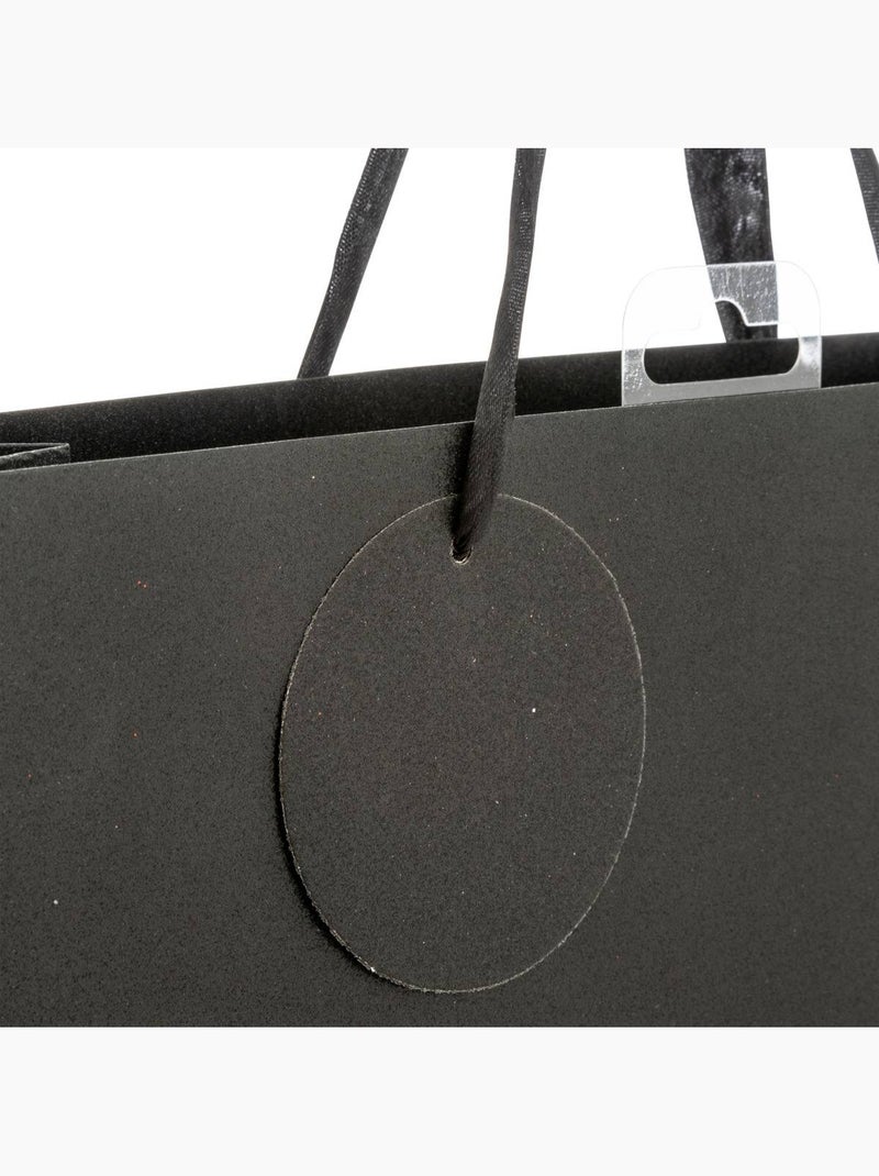 Sac cadeau paillettes taille moyenne noir Noir - Kiabi