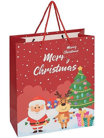 Sac cadeau père noël ludique moyen modèle