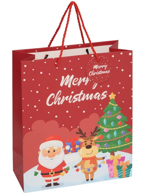 Sac cadeau père noël ludique moyen modèle - Kiabi Sac cadeau père noël ludique moyen modèle - Kiabi