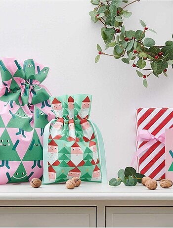 sac cadeau reutilisable pere noel