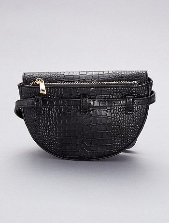 Sac ceinture façon croco - Kiabi