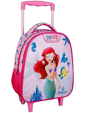 Sac chariot enfant avec poignée extensible 'La Petite Sirène' – 2 compartiments
