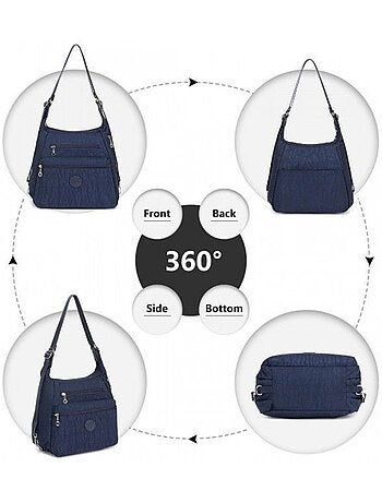 Sac convertible 3 en 1 31x13x24 cm antivol imperméable - kono