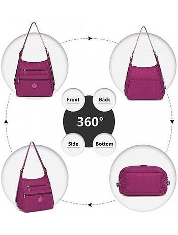 Sac convertible 3 en 1 31x13x24 cm antivol imperméable - kono