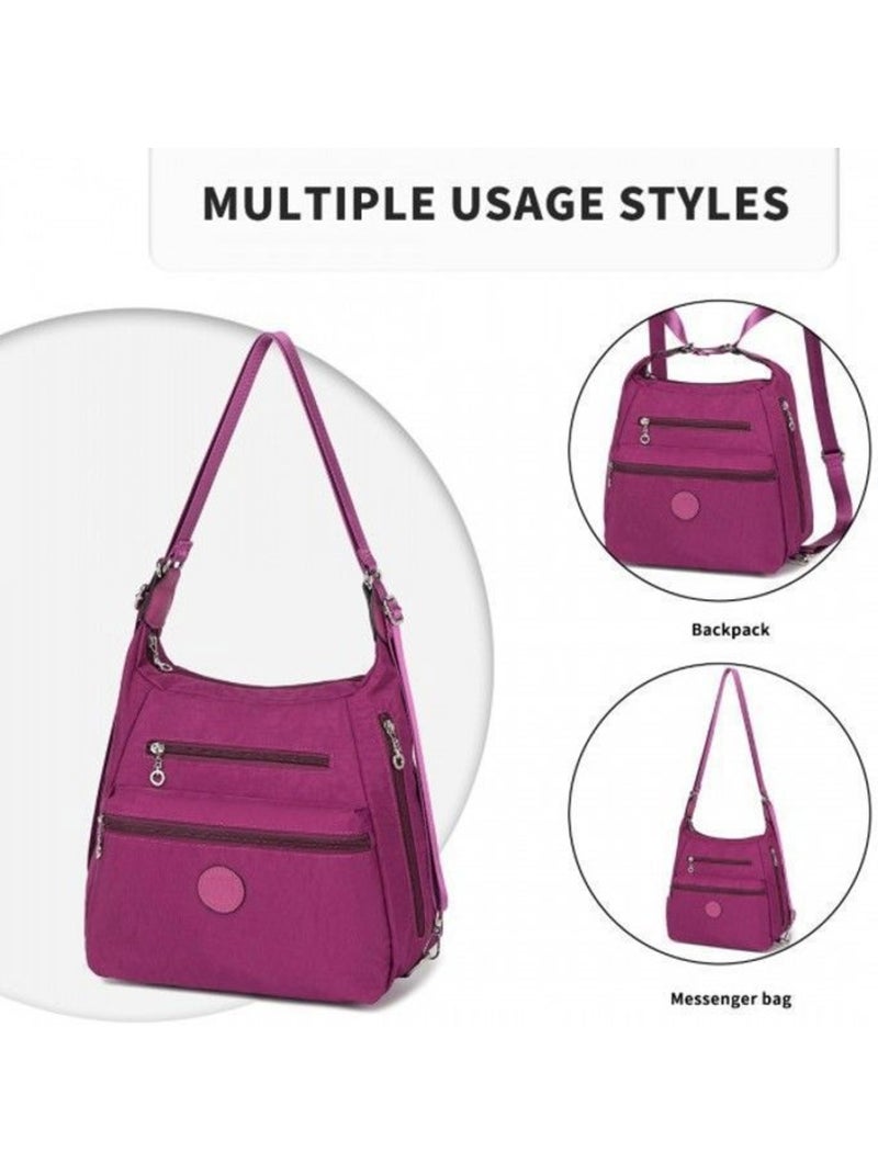 Sac convertible 3 en 1 31x13x24 cm antivol imperméable - kono Violet - Kiabi
