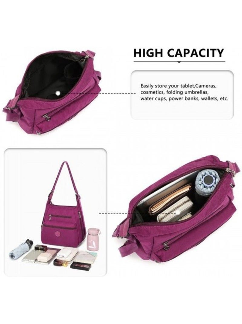Sac convertible 3 en 1 31x13x24 cm antivol imperméable - kono Violet - Kiabi