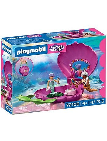 Sac coquillage - Sirènes fantasy & magic, 47 pièces - PLAYMOBIL 72105