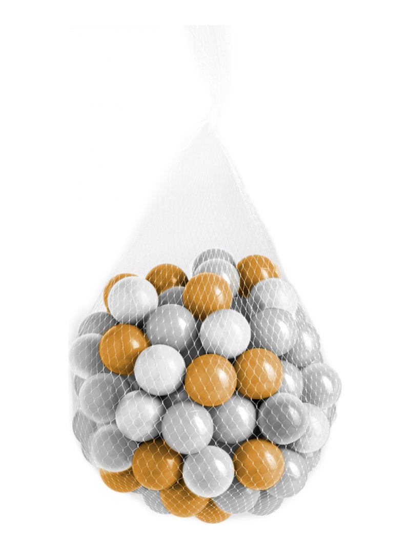 Sac de 100 balles de jeu ou de piscine - Monsieur Bébé Doré/or - Kiabi
