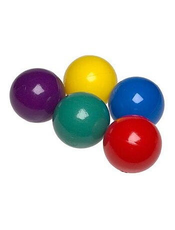 Sac de 100 balles fun 80 mm pour aires de jeux gonflables