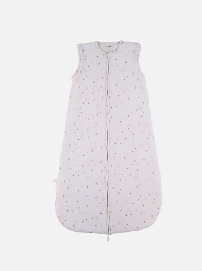Sac de couchage 100cm, manches amovibles, jersey Noukie's Beige - Kiabi