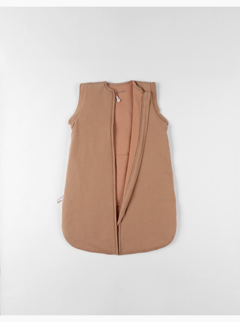 Sac de couchage 100cm, manches amovibles, Jersey pointelle Noukie's Marron - Kiabi
