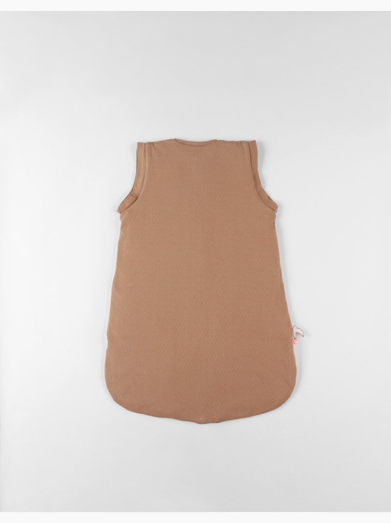 Sac de couchage 70cm manches amovibles, Jersey pointelle Noukie's Marron - Kiabi