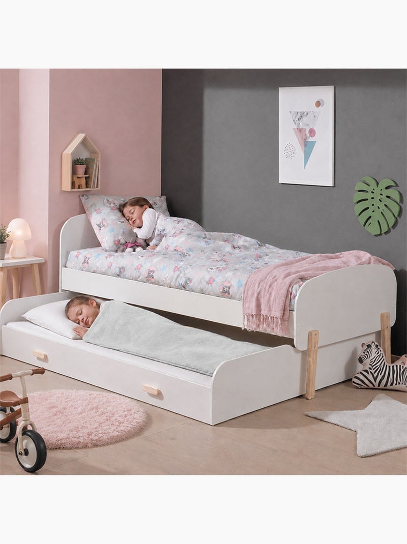 Sac de couchage enfant en coton bio blanc Blanc - Kiabi