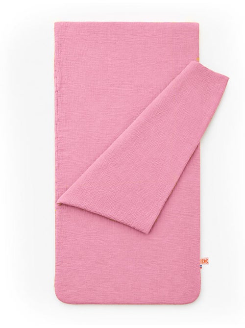 Sac de couchage enfant en coton bio rose - Kiabi