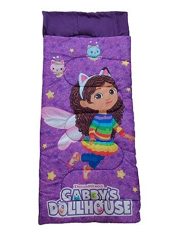 Sac de Couchage Enfant Gabby et La Maison Magique, Lit d'Appoint 165x70 cm