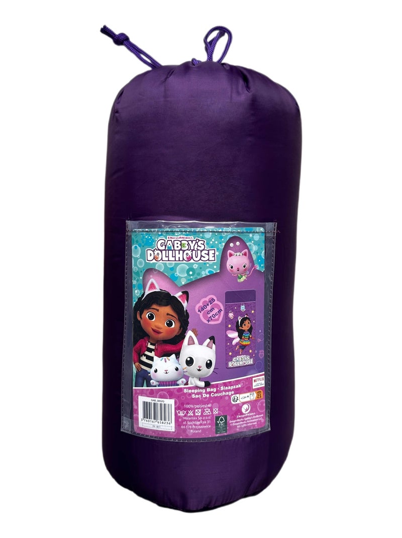 Sac de Couchage Enfant Gabby et La Maison Magique, Lit d'Appoint 165x70 cm Violet - Kiabi