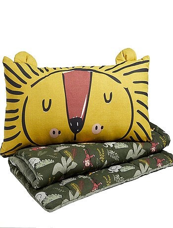 Sac de couchage enfant imprimé coton LE ROI DE LA JUNGLE