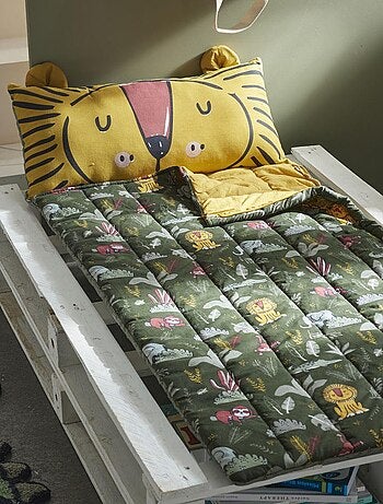 Sac de couchage enfant imprimé coton LE ROI DE LA JUNGLE