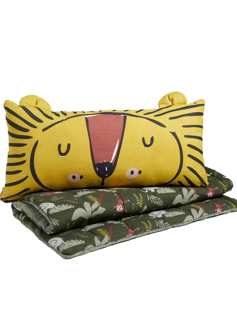 Sac de couchage enfant imprimé coton LE ROI DE LA JUNGLE Vert - Kiabi