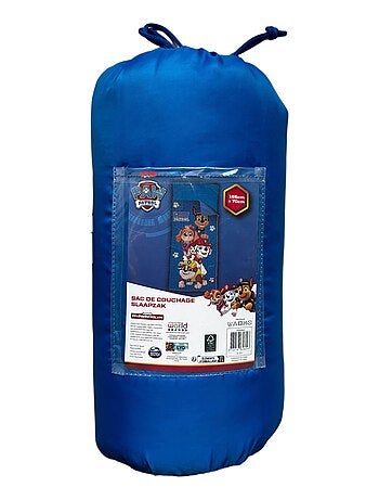 Sac de Couchage Enfant Pat Patrouille Chase Chien Pompier 165x70 cm