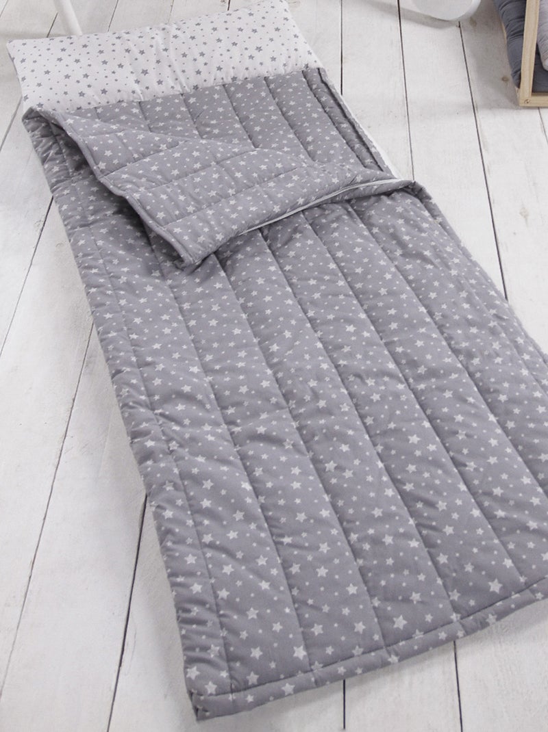 Sac de couchage 'étoiles' gris - Kiabi