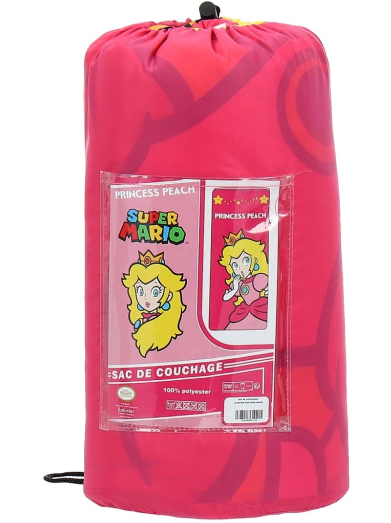 Sac de couchage Princesse Peach Super Mario - 100% Polyester Rose - Kiabi