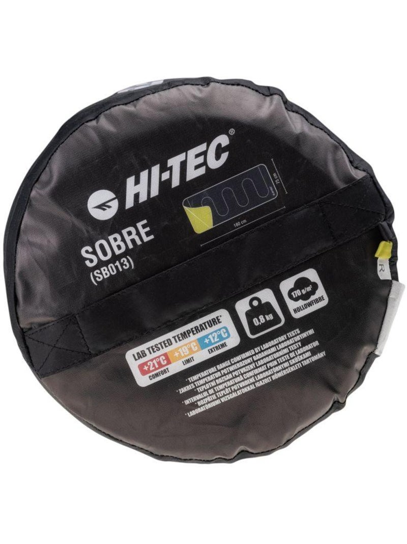 Sac de couchage sobre - hi-tec Noir Jaune - Kiabi
