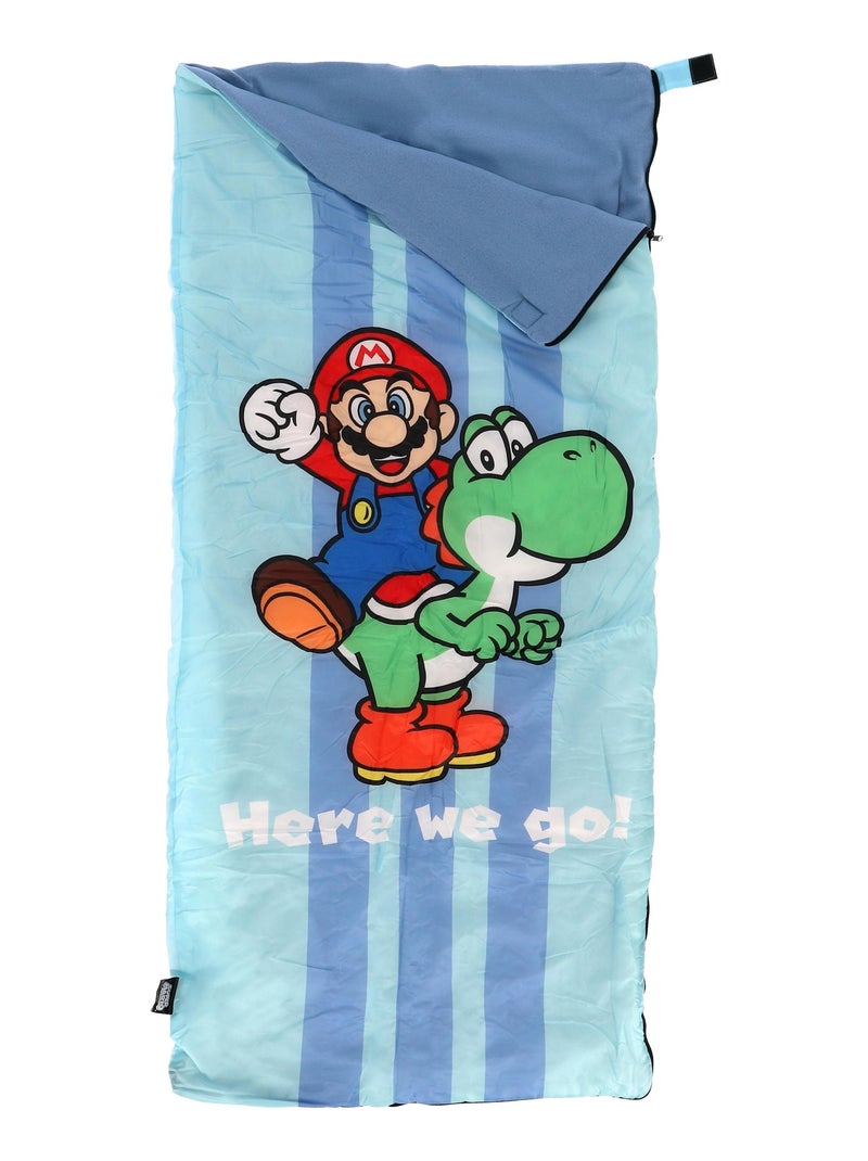 Sac De Couchage Super Mario et Yoshi - 100% Polyester Bleu - Kiabi