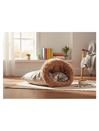 Sac de couchage tout doux pour chat Ayco
