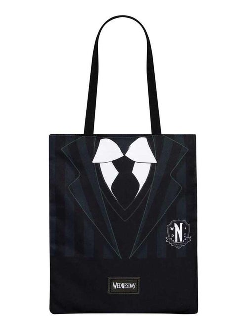 Sac de Courses Shopping - Mercredi Uniform - Noir - Taille Unique - Kiabi