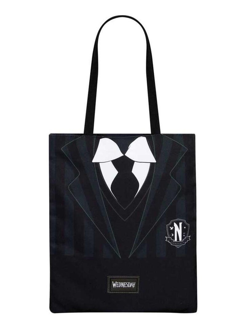 Sac de Courses Shopping - Mercredi Uniform - Noir - Taille Unique Noir - Kiabi