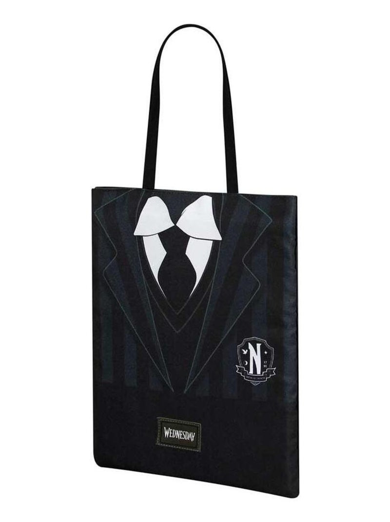 Sac de Courses Shopping - Mercredi Uniform Noir - Kiabi