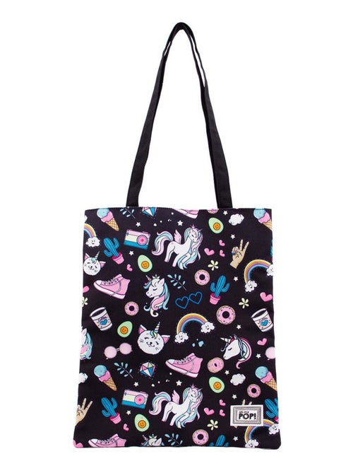 Sac de Courses Shopping - Oh My Pop! Illusion - Noir - Taille Unique - Kiabi Sac de Courses Shopping - Oh My Pop! Illusion - Noir - Taille Unique - Kiabi