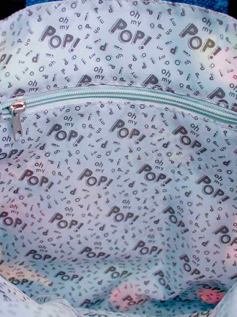 Sac de Courses Shopping - Oh My Pop! Patches - Bleu Foncé - Taille Unique Bleu foncé - Kiabi
