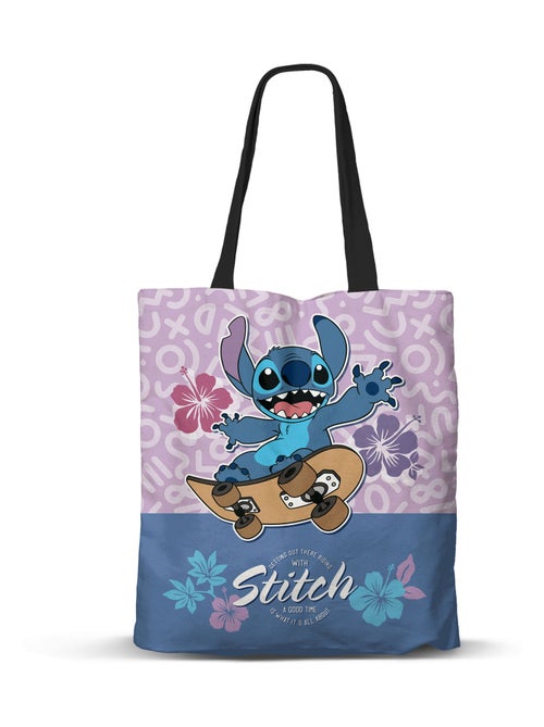Sac de Courses Shopping FAN - Disney Lilo et Stitch Skate - Lilas - Taille Unique - Kiabi