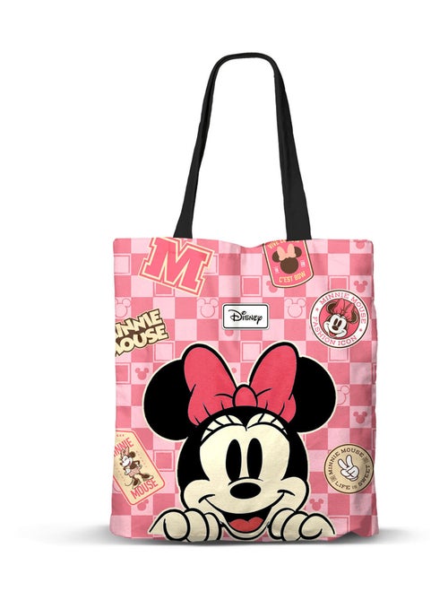 Sac de Courses Shopping FAN - Disney Minnie Mouse Journey - Rose - Taille Unique - Kiabi