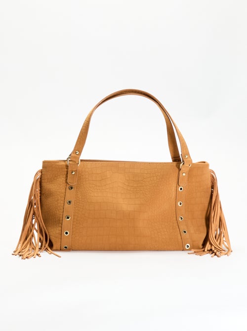 Sac de forme hobo avec franges - Kiabi Sac de forme hobo avec franges - Kiabi