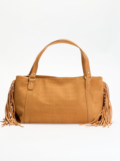 Sac de forme hobo avec franges - Kiabi Sac de forme hobo avec franges - Kiabi