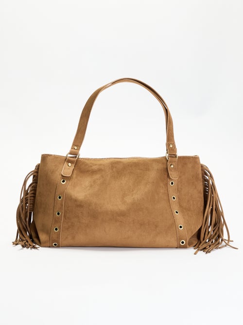 Sac de forme hobo avec franges - Kiabi Sac de forme hobo avec franges - Kiabi