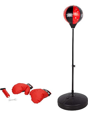 Sac de frappe pour enfants avec gants et gonfleur cb sports